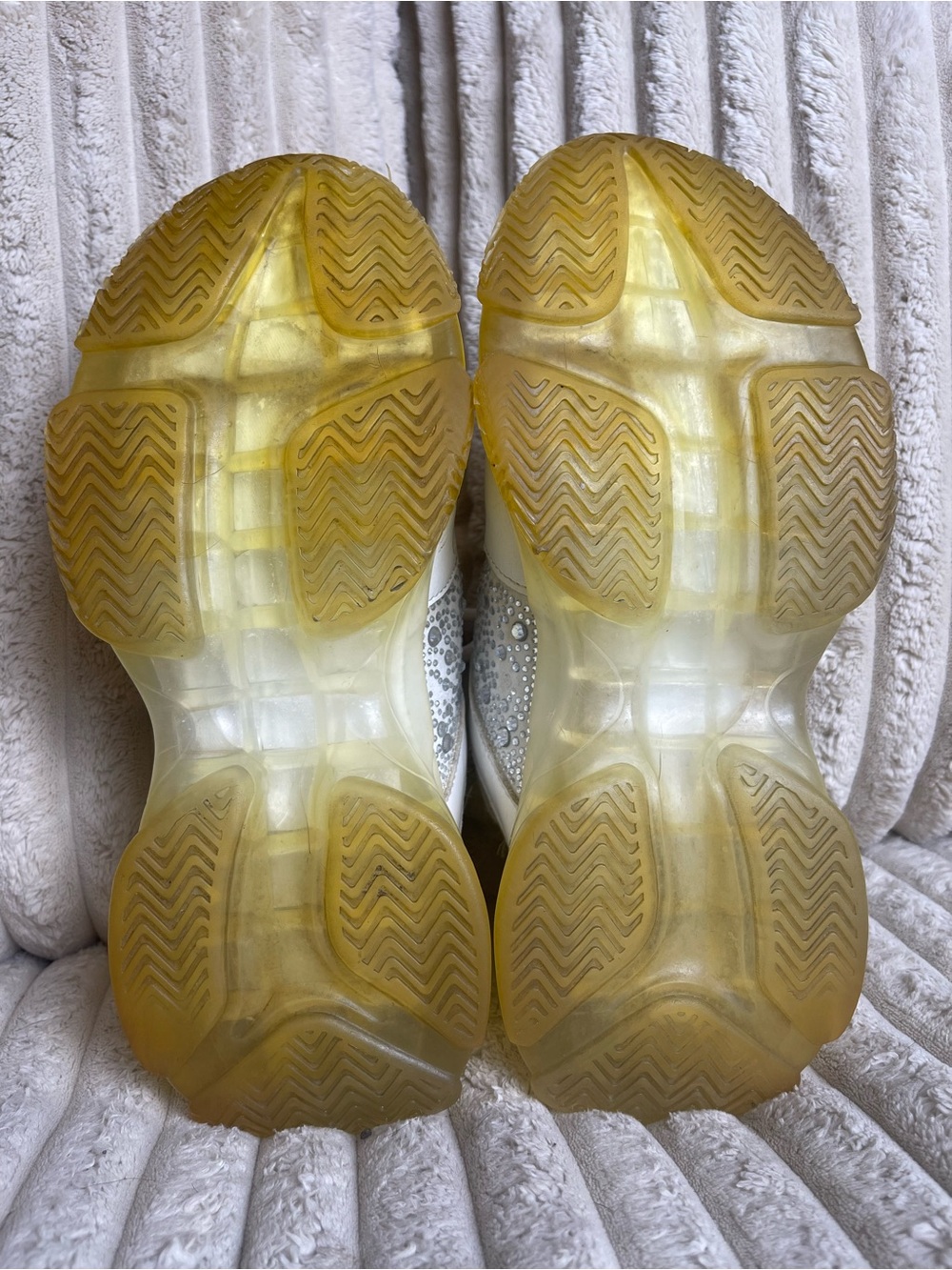 Steve Madden Maxima Rhinestone Women’s Chunky Platform Sneakers Size 7 Bling - Picture 7 of 12